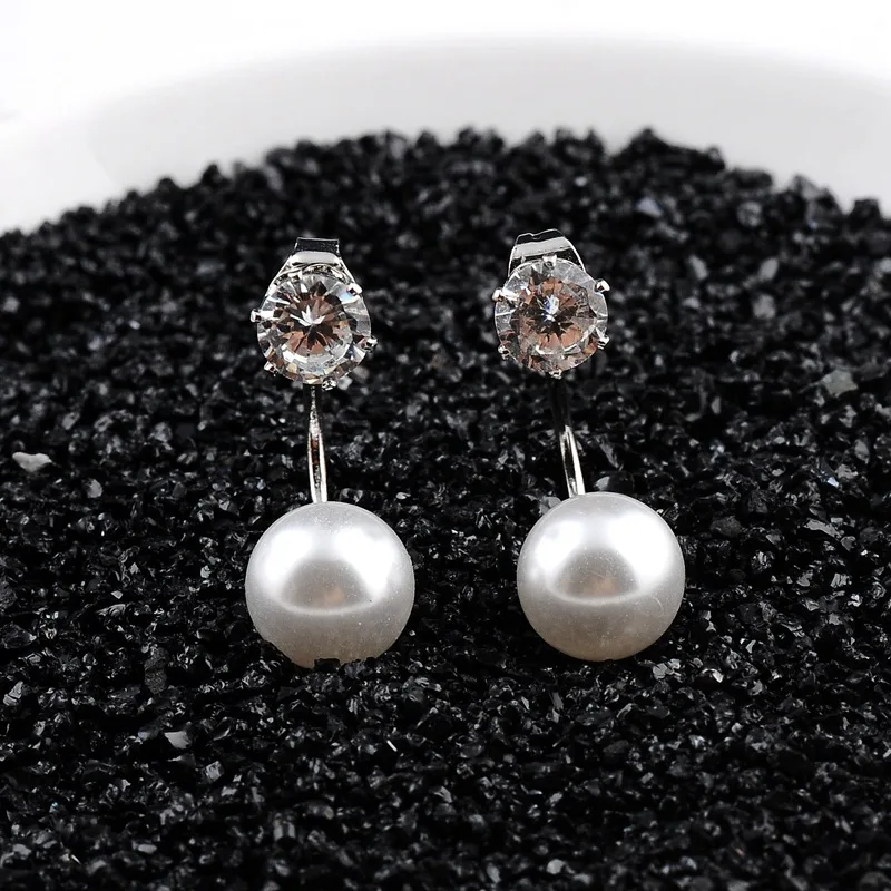 Подвески Девушка жемчуг круглый пресной воды серебро 925 серьги стержня для