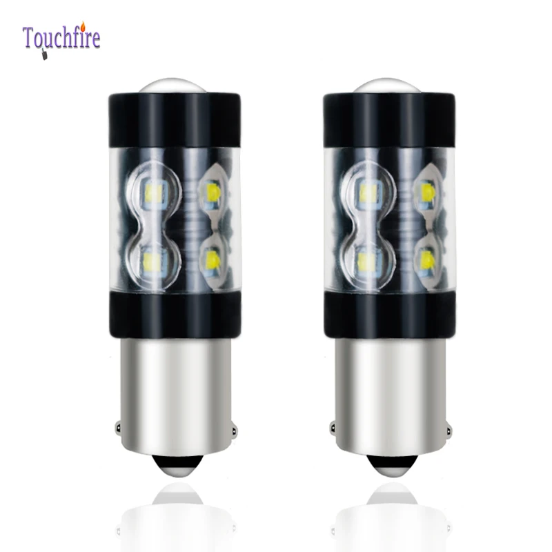 4 шт. 1800Lm 1156 P21W T20 7440 W21W WY21W 7443 1157 BAY15D светодиодный Canbus автомобильная лампа заднего