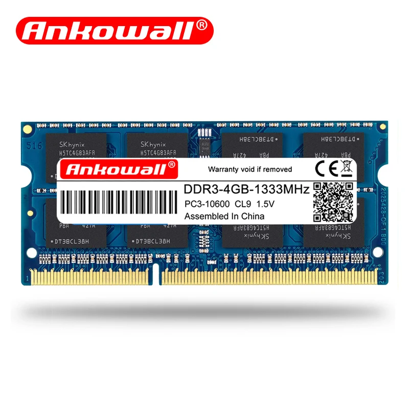 Оперативная память Ankowall DDR3 для ноутбука 2 ГБ 4 8 1600/1333 МГц|Оперативная память| |