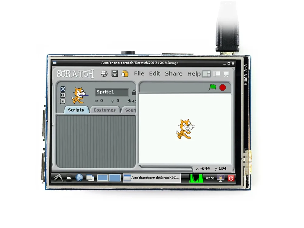 3 5 дюймовый резистивный сенсорный экран Waveshare RPi LCD (B) TFT дисплей предназначенный