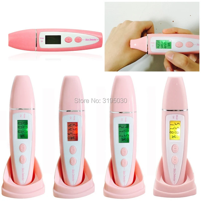 HiBeauty портативный ЖК Цифровая влажность кожи масло для лица детектор воды тестер анализатор уход за кожей Инструменты
