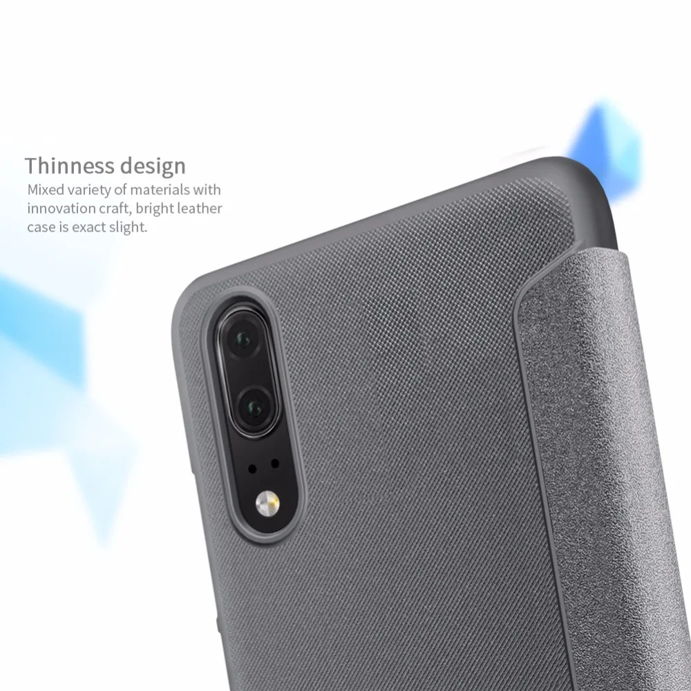 Huawei P20 Pro Чехол huawei P10 Plus чехол Nillkin блестящий кожаный чехол filp Чехол smart wake up/sleep Функция