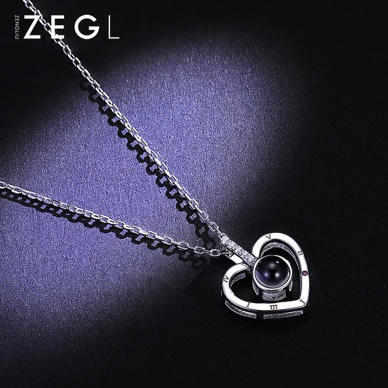 Ожерелье ZEGL, ожерелье с проекцией, персонализированное ожерелье, женское ожерелье, подвеска, чокеры, ожерелья для женщин