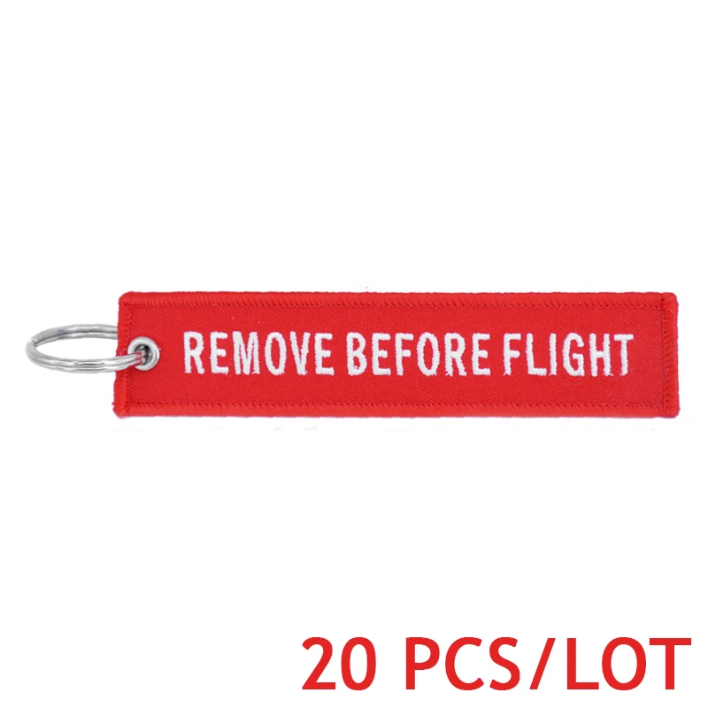 Красный Remove Before Flight Airworthy тег брелоки модный брелок для Авиации Теги OEM брелки Модные украшения 20 шт./лот - Цвет: Красный