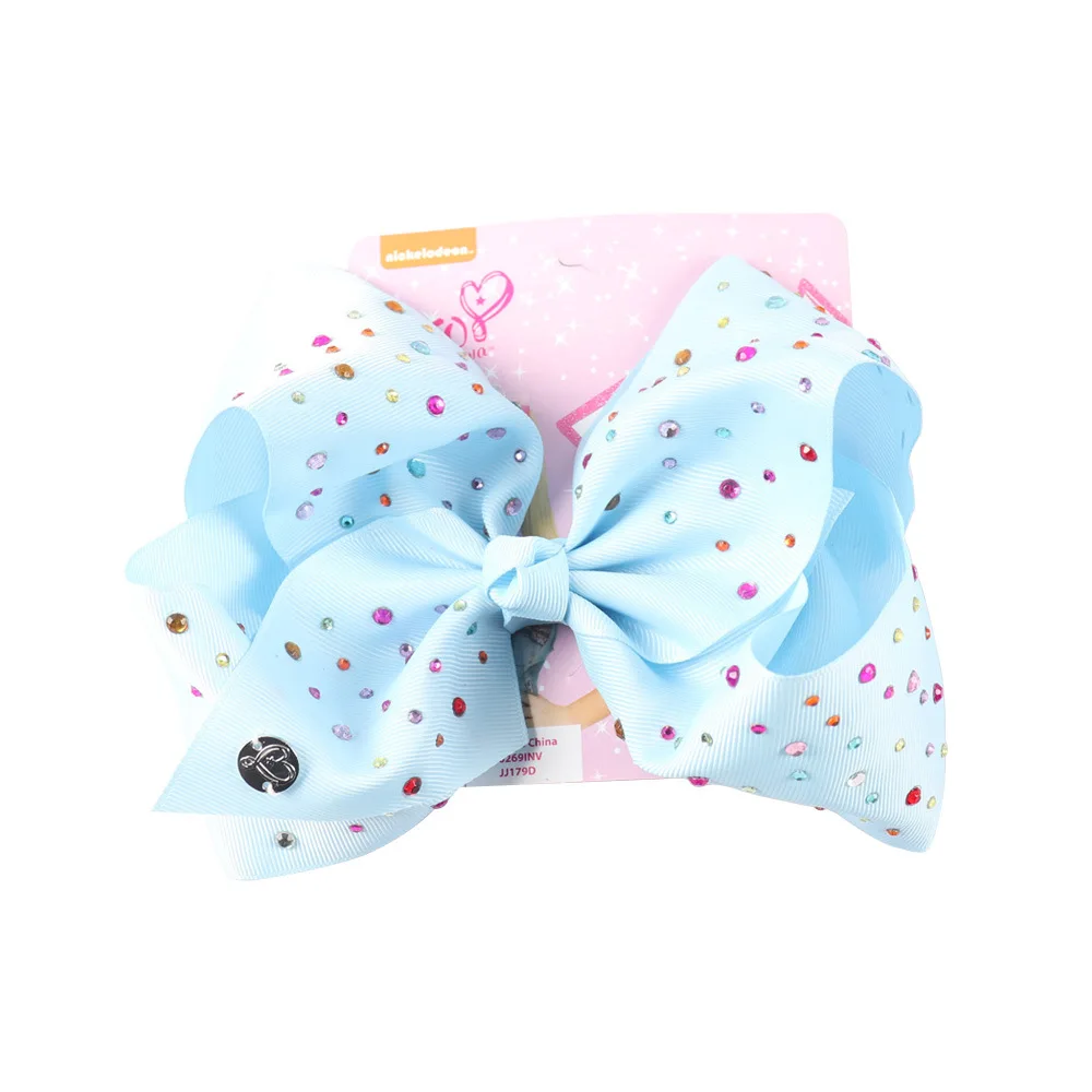 1Pc jo Large Bow Siwa's Cardboard Butterfly Hairpin Clips Colorful Rhinestone Handmade Hair Accessories For Girls Kids | Детская
