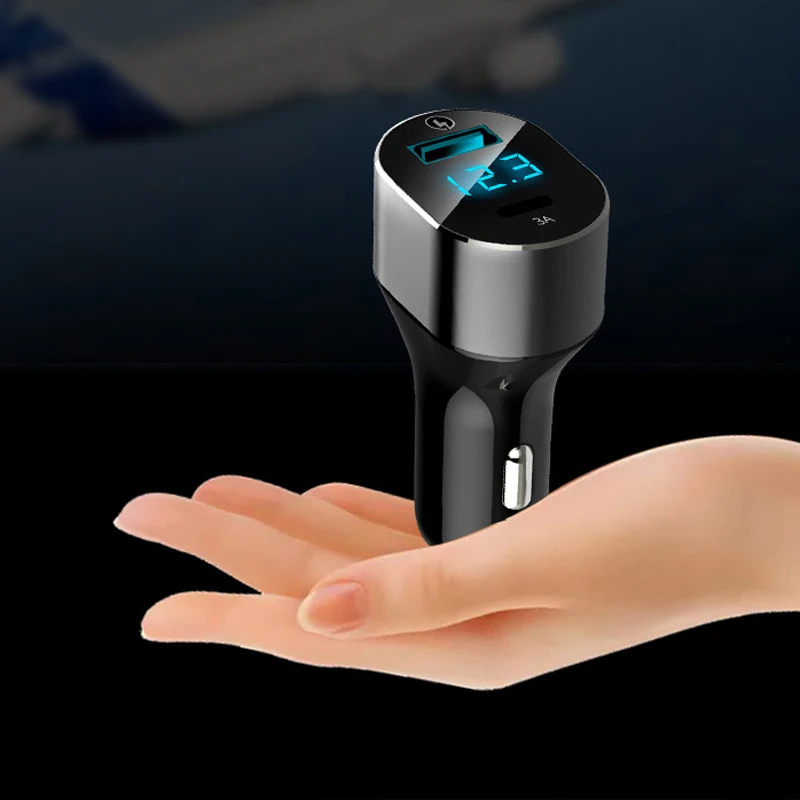 URANT Quick Charge QC 3,0 двойной Тип usb-C автомобиля Зарядное устройство быстрой зарядки QC3.0 USB-C 5 В 3A зарядки Порты для мобильного телефона Xiaomi