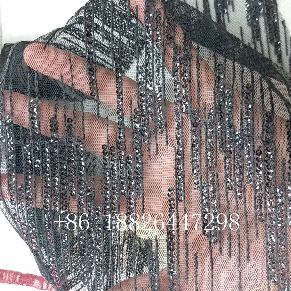 2017 новая клетчатая прозрачная блестящая эластичная сетчатая Французская ткань с