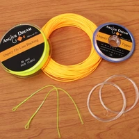 angler dream fishing accessories fly fishing line combo weight forward floating backing line tippet tapered leader loop tools