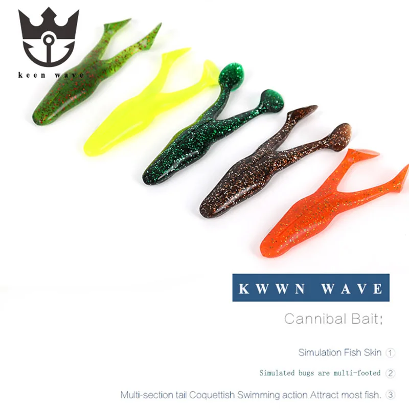Рыболовная Lures10.5cm/15 г рыболовная Мягкая приманка лягушка Т хвост Swimbait