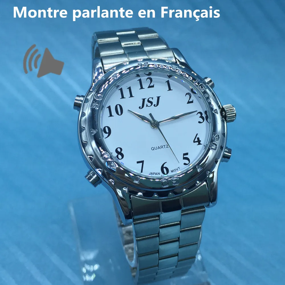 French Talking Watch Le Francais Parle for Blind People or Visually Impaired People