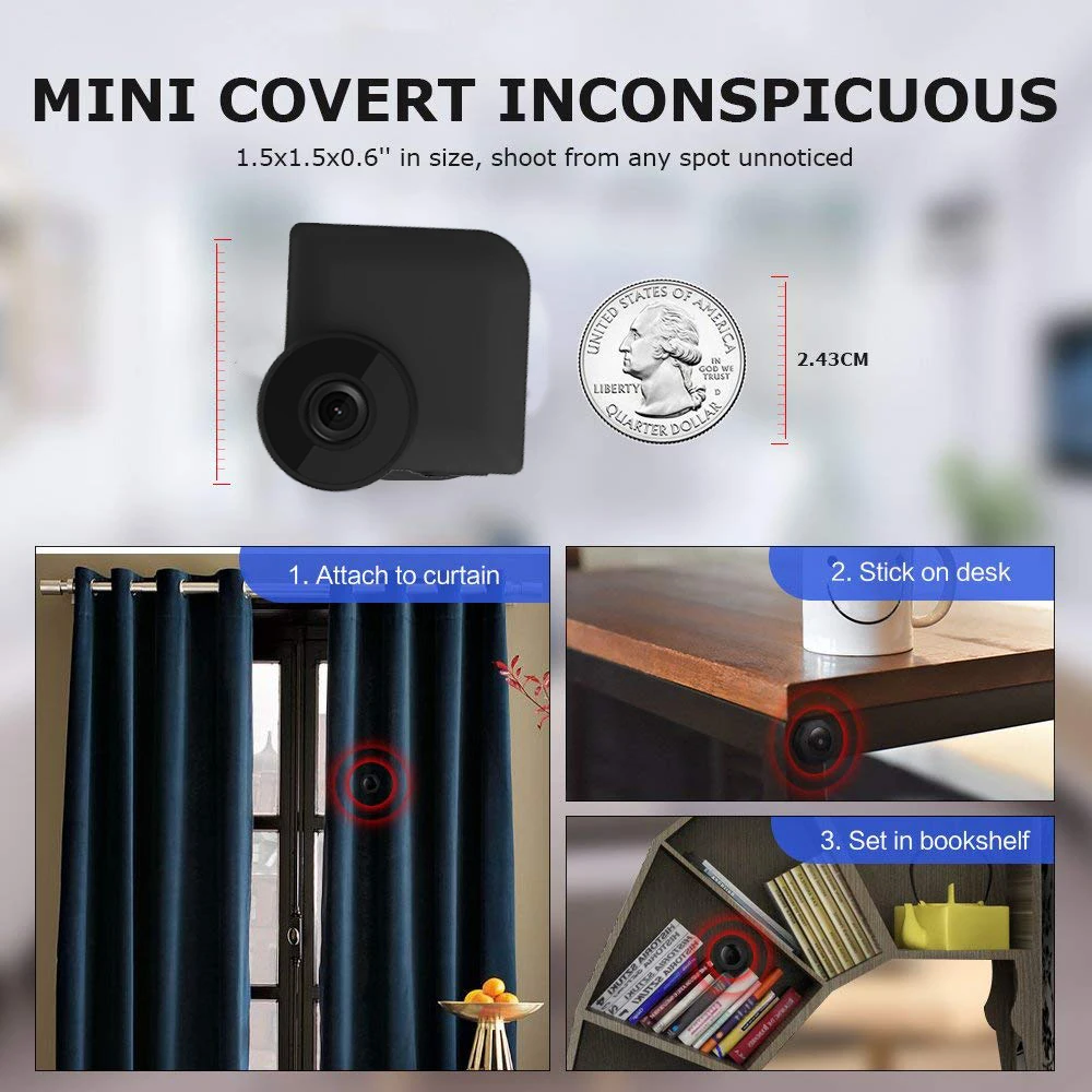 Новая WiFi камера IP мини 1080P HD видеокамера невидимая ночного видения наружная