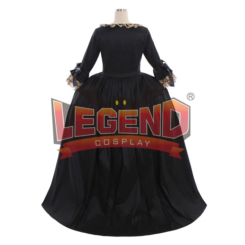Marie Antoinette Gown Dress Rococo 18th Century black dress cosplay costume custom made | Тематическая одежда и униформа