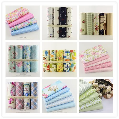 Ткани Площади Different Color and Pattern Обычная Ткань Стежка Подушки Материалов 41 Шт./лот