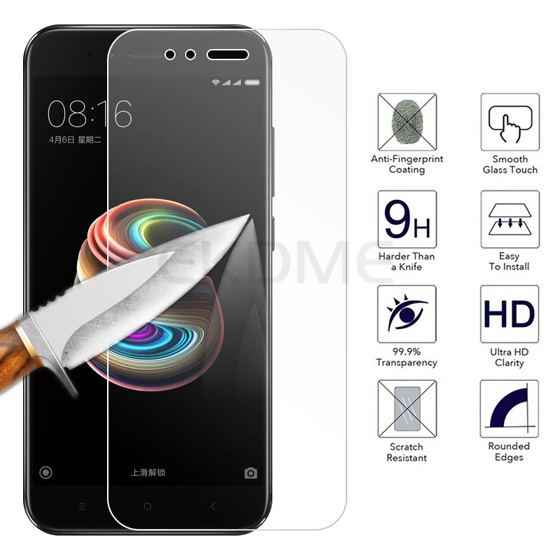 Защитное стекло для экрана Xiaomi A1 A2 Mi5X Mi6X защитное закаленное Mi ультратонкая