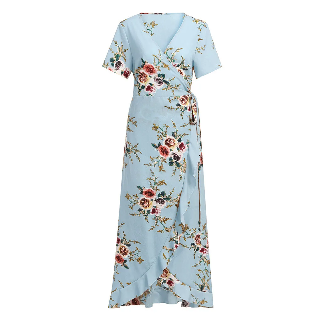 Женское Повседневное платье с коротким рукавом JAYCOSIN богемные вечерние платья v