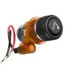 Универсальный светящийся автомобильный прикуриватель в сборе 12 В для автомобиля мотоцикла с гнездом и кабелем