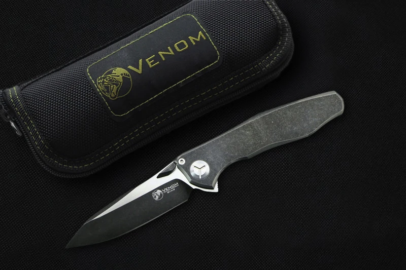 Складной нож VENOM M390 лезвие TC4 ручка охотничьи ножи для кемпинга высокой твердости