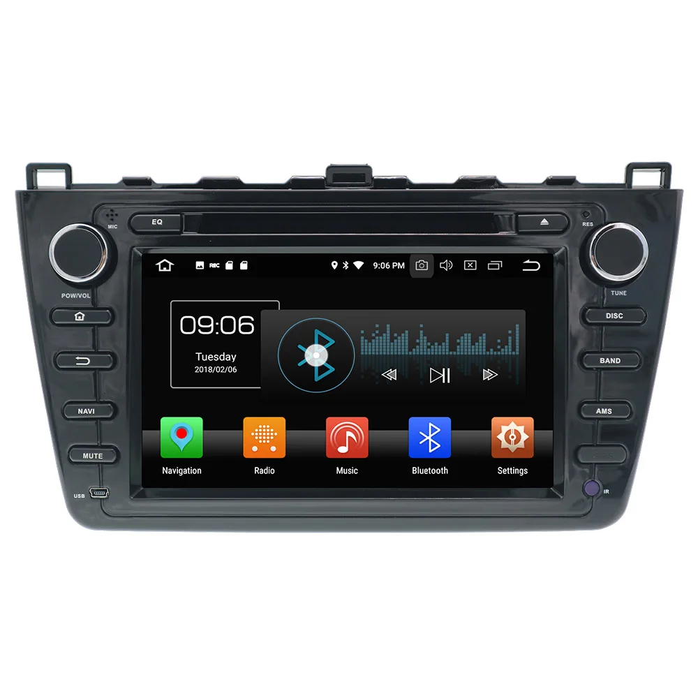 8 ядерный Android 9 с DSP автомобильный dvd-плеер gps навигация 2 DIN радио для Mazda 6 Atenza 2008-2012 Satnav мультимедийная Лента Радио