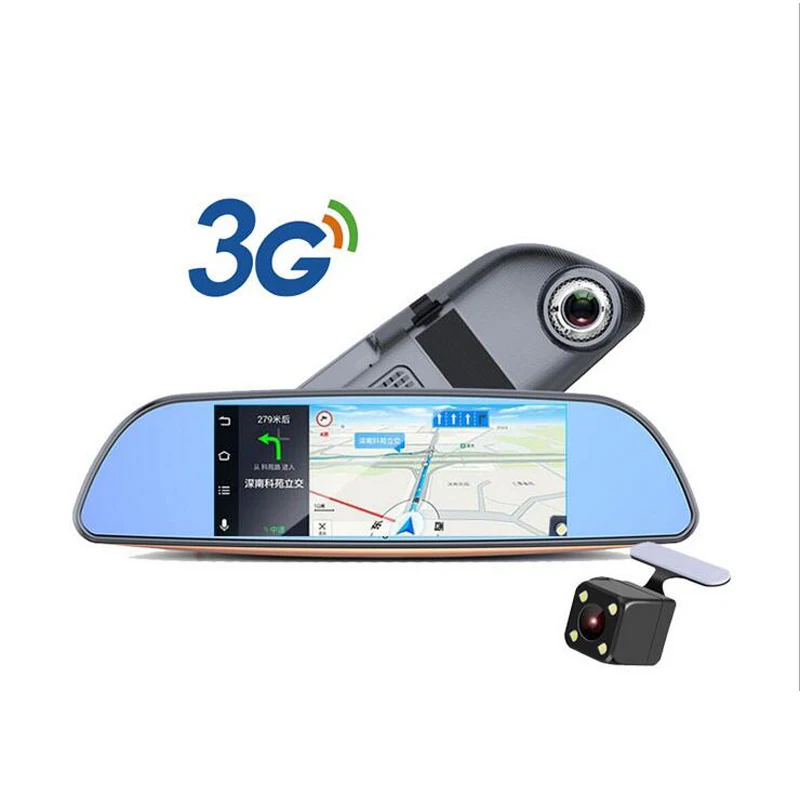 QUIDUX H2 Автомобильный ВИДЕОРЕГИСТРАТОР recorder 7 дюймовый Android 5.0 3 Г GPS автомобиль