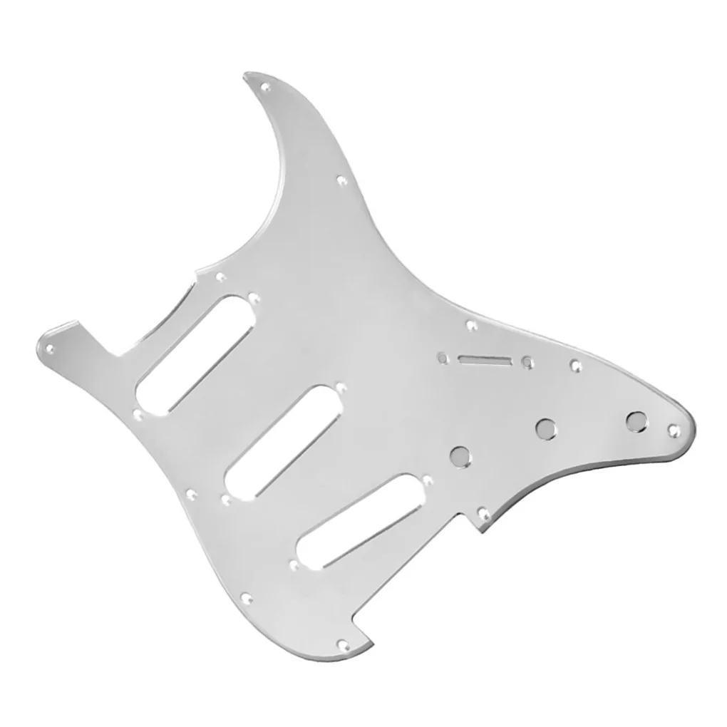 FLEOR серебряное зеркало гитарная накладка SSS 11 Отверстие 2T1V ручки для ST Аксессуары