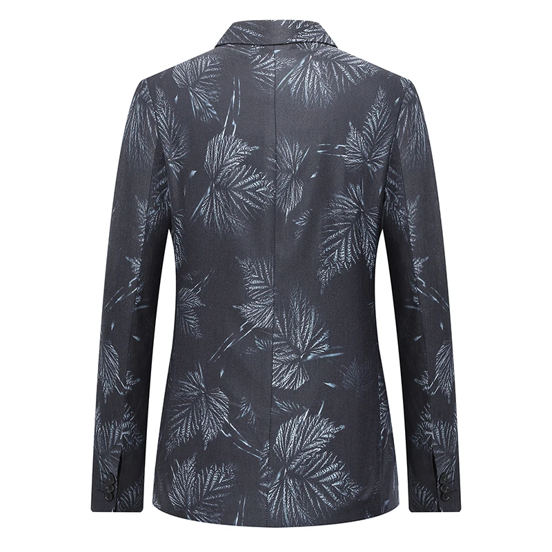 Мужской Блейзер YUNCLOS Осенний облегающий блейзер с принтом высококачественный