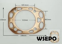 oem quality copper cylinder packinghead sealing gasket for zs1105 4 stroke small water cooled diesel engine