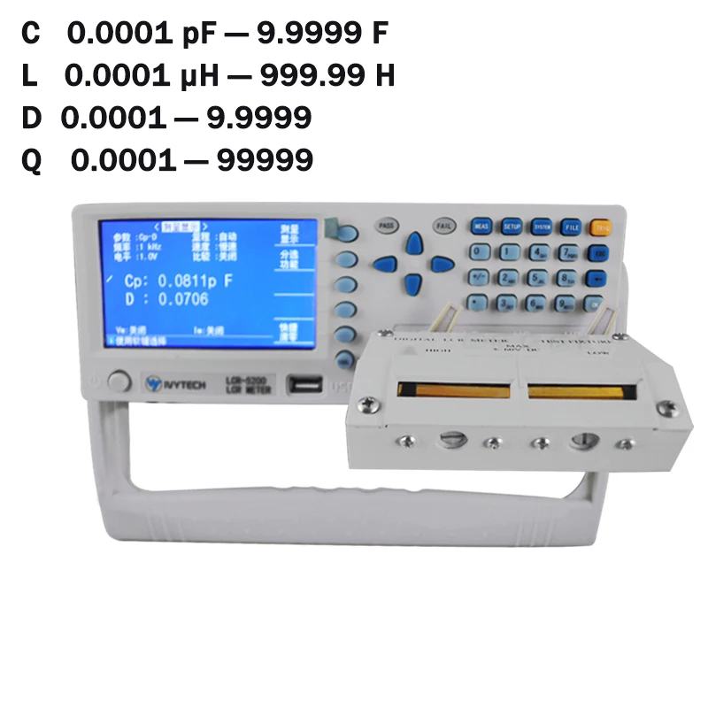 LCR5010 высокое измеритель иммитанса точность 100 Гц-10 кГц RS232C обработчик USB хост Интерфейс на тонкопленочных транзисторах на тонкоплёночных транзисторах Дисплей цифровой мост тестер сопротивления