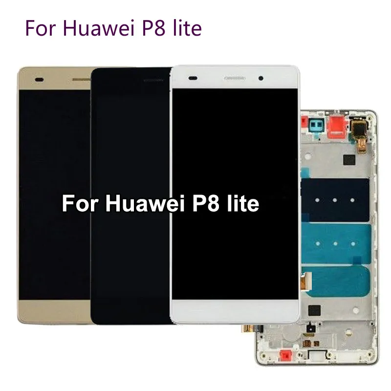 Для huawei P8 lite ЖК дисплей Дисплей frame Сенсорный экран планшета Ассамблеи ALE L04 L21 TL00 L23