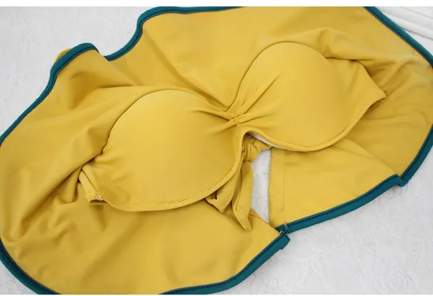Maillot de bain fille, комплект бикини из двух частей, сексуальные маленькие стальные скобки с тонким корпусом, с высокой талией, треугольный раздельный купальник