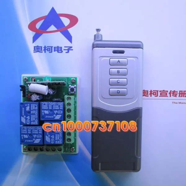 DC12V 10A 4 CH rf Z-Wave на выходе пульт дистанционного управления Переключатель