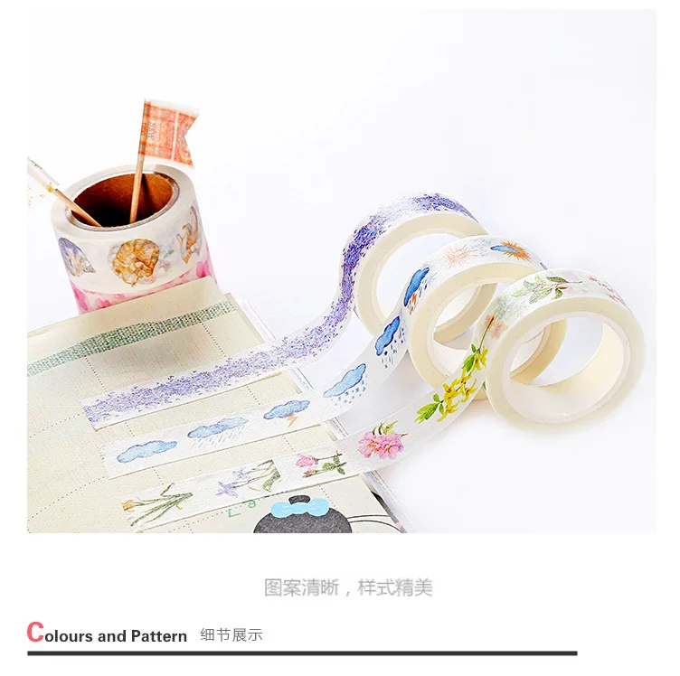 

Flower butterfly girl Washi Tape Adhesive Tape DIY Scrapbooking Sticker Label Masking Tape School Office Supply