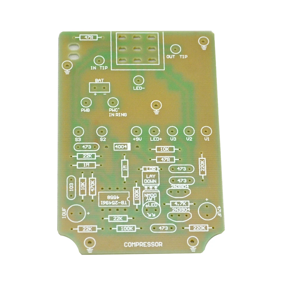Новый компрессор эффектов компресс для гитары педаль PCB и 3PDT 9 контактный ножной