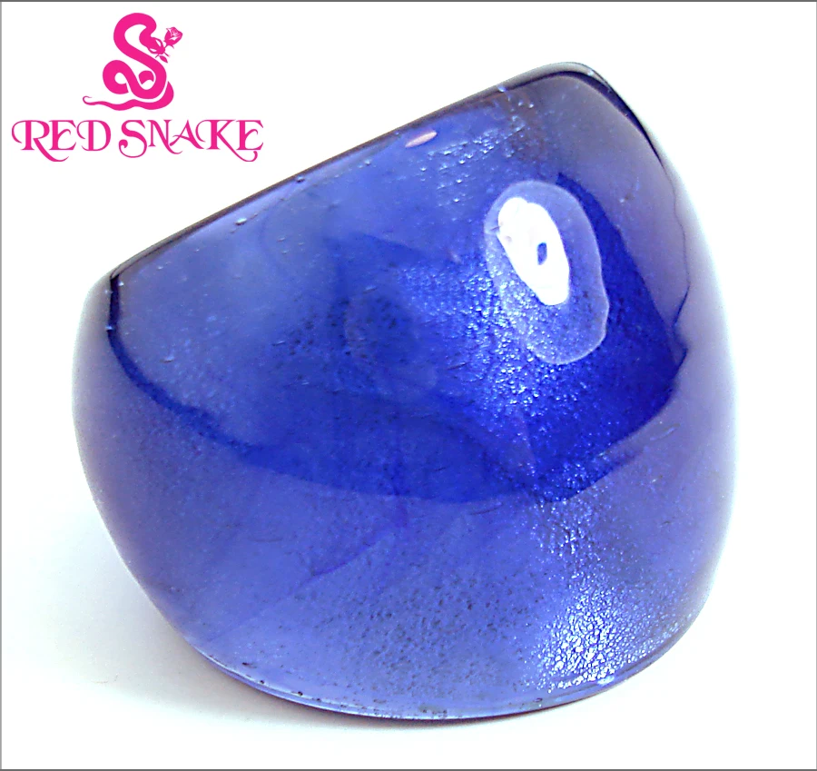 Красная змея модное кольцо ручной работы бледно голубой блестящий