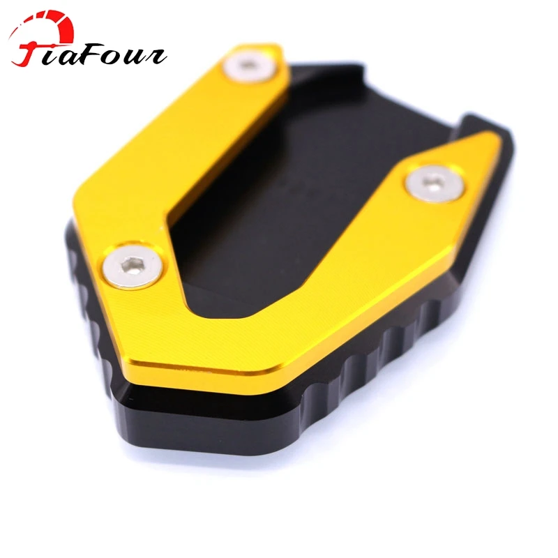 Золотой Подходит для YAMAHA MT-09 FZ-09 14-19 Tracer 900 FJ-09 15-19 Tracer 900GT 18-19 боковая откидная подножка подставка удлинитель pad - Цвет: Золотой