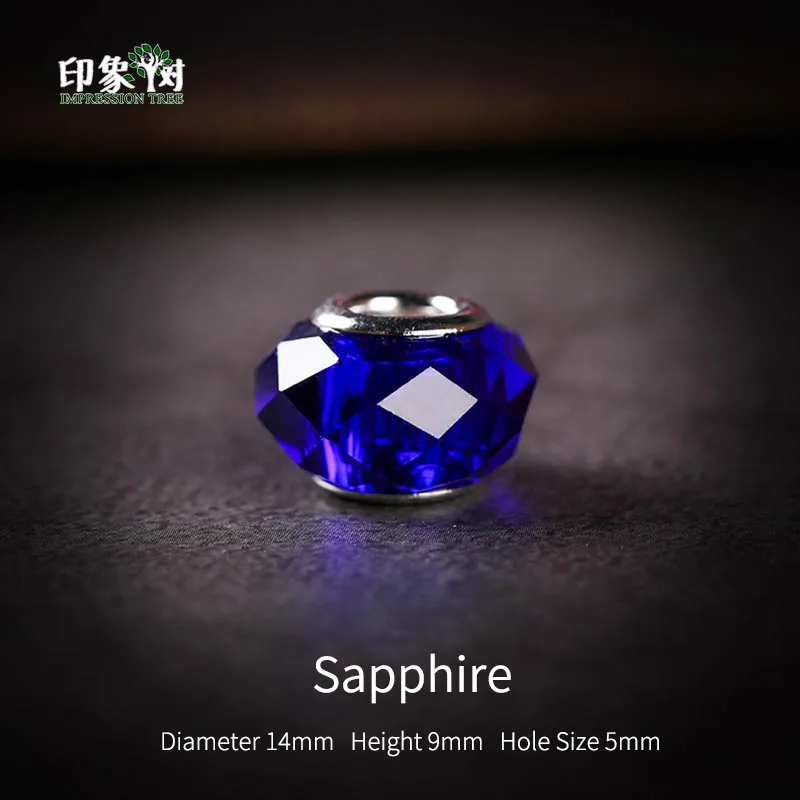 Sapphrine 10pcs 12 видов цветов, 10 шт., стеклянные граненые бусины с большим отверстием для самостоятельной сборки, Европейские Бусины, 14x9x5 мм, подходят для изготовления браслетов, подвески, рукоделие, изготовление ювелирных изделий 16013 - Цвет: Sapphrine 10pcs