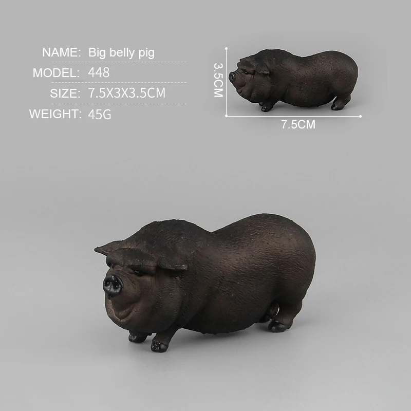Большой животный свинья моделирование млекопитающая модель игрушка фигурка