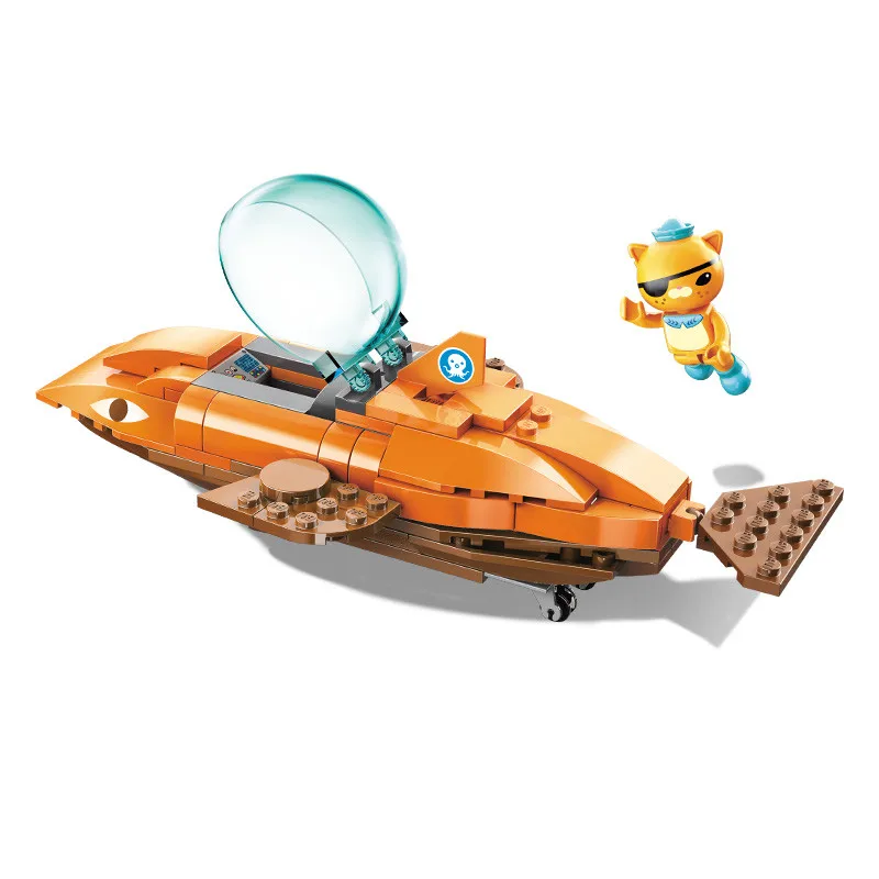 Octonauts строительные блоки GUP-B Tiger Shark автомобиль &amp kwazii 113 шт. Обучающие Кирпичи