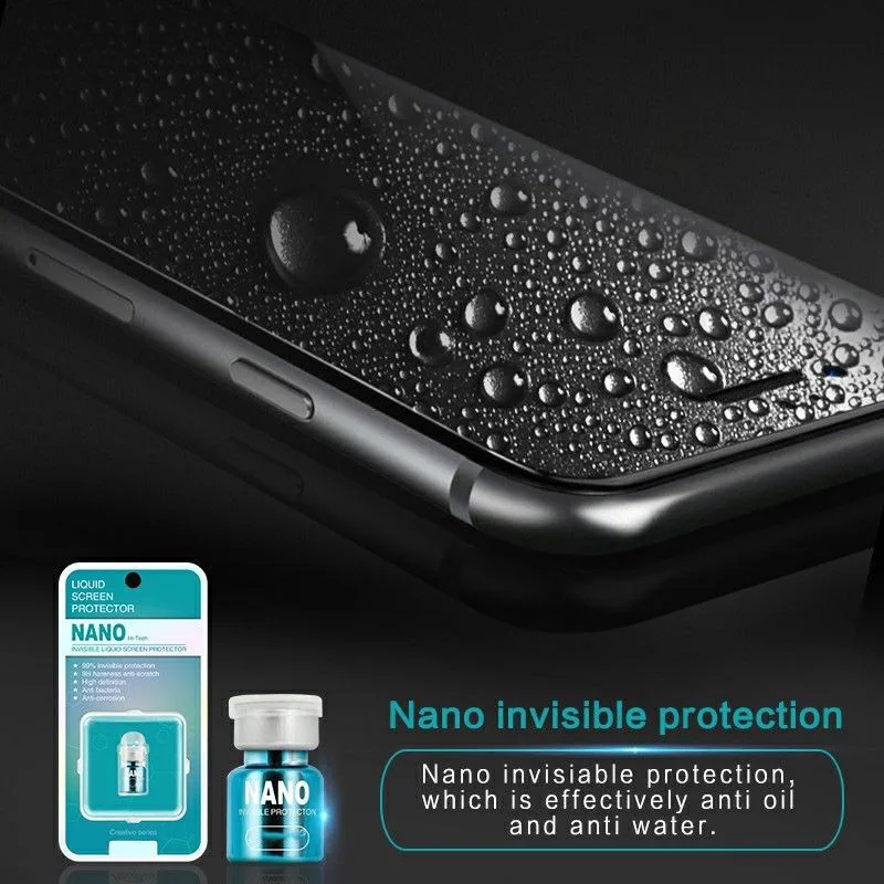 Жидкий экран 1/2 бутылки/стеклянная защита Nano Tech окончательная для всех