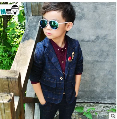 2019 Весна-осень комплект детской одежды маленький костюм для мальчиков