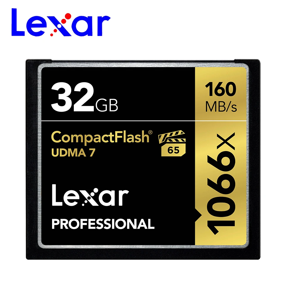 Lexar UDMA 7 CF карт 1066x16 Гб оперативной памяти 32 встроенной до 160 МБ/с. VPG 65 64 128 ГБ 256 карта