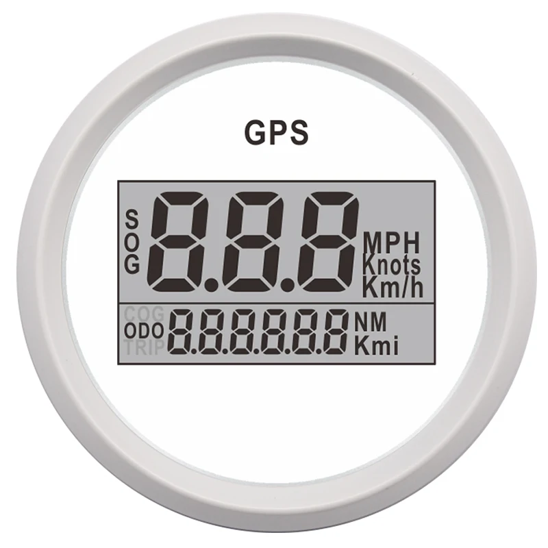 52 мм Цифровой Автомобильный спидометр GPS одометр ЖК дисплей миль в час измеритель