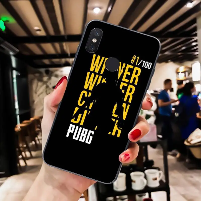 Yinuoda PUBG Custom Cover черный мягкий чехол для телефона Xiaomi Mi 6 Mix2 Mix2S Note3 8 8lite Redmi 5 note5 Note4 4X |