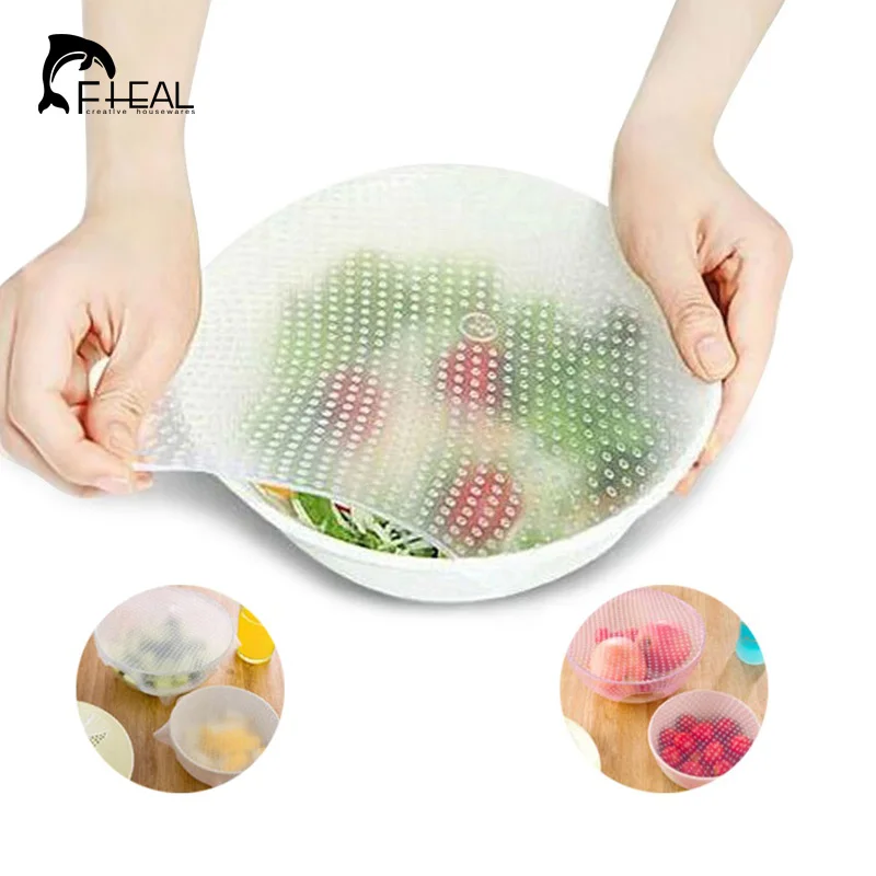 Fheal 3 шт./компл. многоразовые Еда свежие Саран Обёрточная бумага Кухня Инструменты