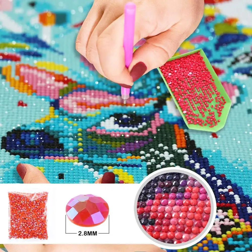 5D DIY Алмазная картина Мозаика Цветные олени картины из горного хрусталя Полный