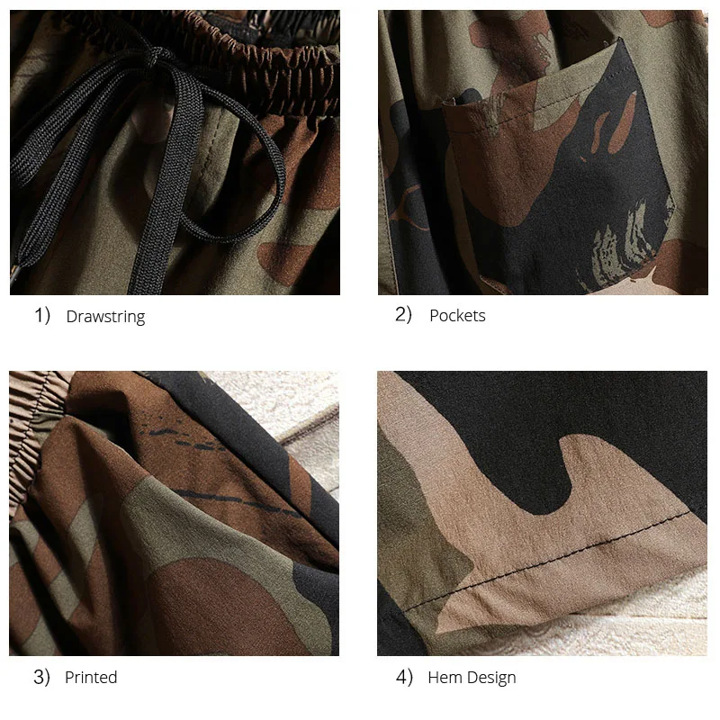 Летние шорты мужские крутые красные камуфляжные тонкие повседневные армейские