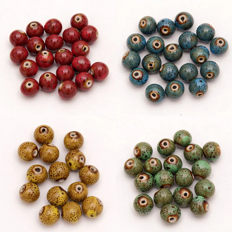 Бисер Nicebeads 6 20 шт красивые 21 мм красные розовые зеленые керамические шарики для