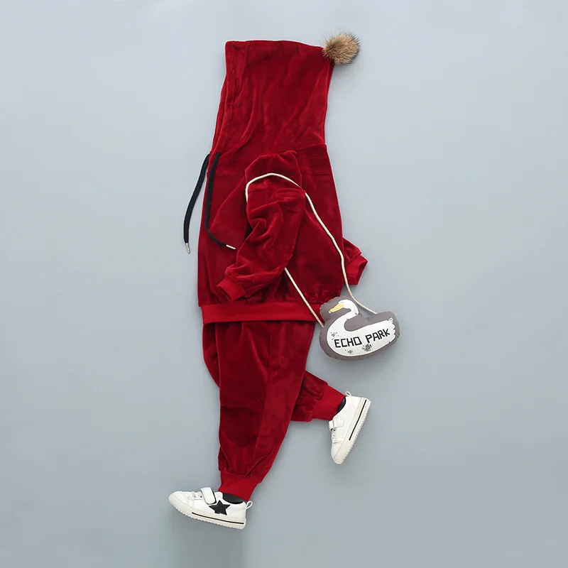 Детская одежда 2018 осенне-зимняя для девочек толстовки + штаны Рождественский