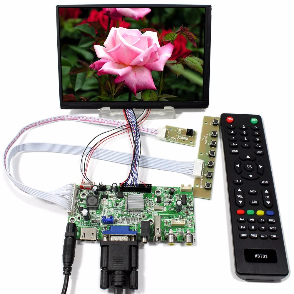 HD MI + VGA 2AV USB аудио ЖК дисплей плата контроллера с 7 дюймов 1280x800 N070ICG LD1 IPS Экран|usb