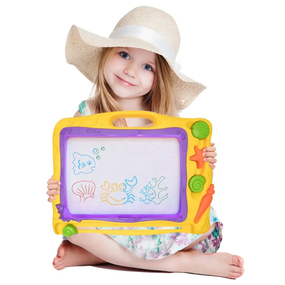 Четыре дизайна магнитная доска для рисования детей с мини Magna каракули малышей