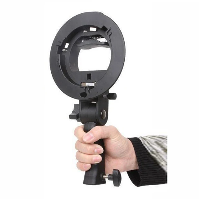Ручной держатель s образного кронштейна Bowens S для вспышки Speedlite Snoot Softbox Beauty Dish
